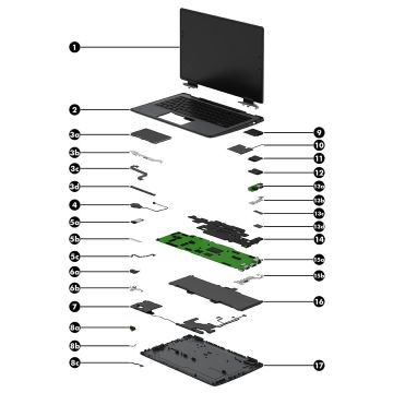 HP SPS-KEYBOARD GLS BL PVCY SE/FI (P86841-B71) thumbnail