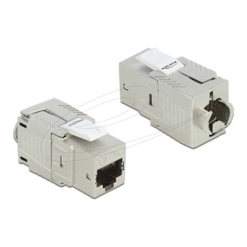 DELOCK Easy 45 Modul Cinch Buchse zu Cinch Buchse vergoldet (91818) thumbnail