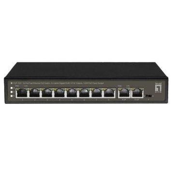 LevelOne Industr.PoE+Switch  8xGE PoE/2xSFP  150W Managed L2 (OEP-1071) thumbnail