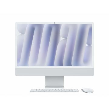 Apple 24-inch iMac with Retina 4.5K display: Apple M4 chip with 10-core CPU and 10-core GPU, 16GB, 512GB SSD - Silver (MWUV3ZE/A) thumbnail