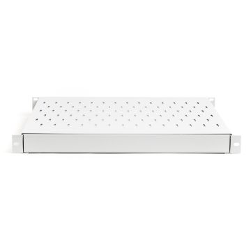 Digitus 1U adjustable shelf 19, depth 500-900 mm, load capacity 100 kg, mounting at 4 points, screws included, grey (RAL 7035) (TN-19-5/9-1U-W-GY) thumbnail