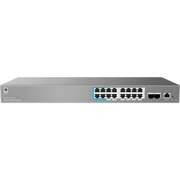 Grandstream Networks Grandstream GWN7802P PRO – Enterprise Layer 2++ Managed Switch – 16× Gigabit RJ45 (PoE/PoE+) + 2× Gigabit S (GWN7802P PRO) thumbnail