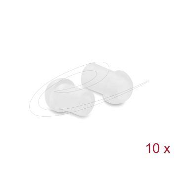 Delock Staubschutz für TOSLINK Stecker Kunststoff 10 Stück transparent (60754) thumbnail