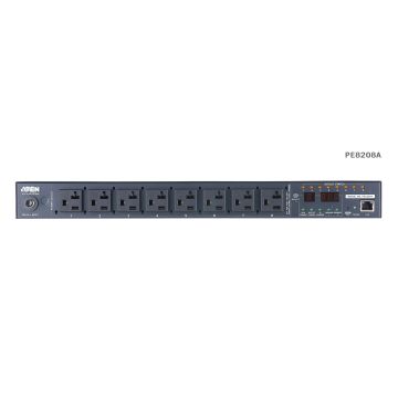 Aten 20A/16A 8-Outlet 1U Outlet-Metered & Switched eco PDU (PE8208G-ATB-G) thumbnail