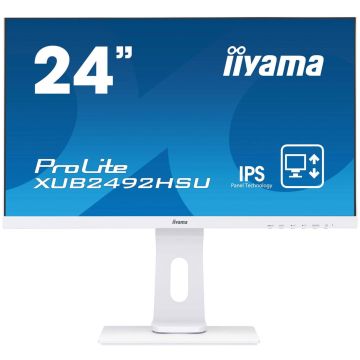 iiyama ProLite XUB2492HSU-W1 computer monitor 60,5 cm (23.8") 1920 x 1080 Pixels Full HD LED Wit (XUB2492HSU-W1) thumbnail