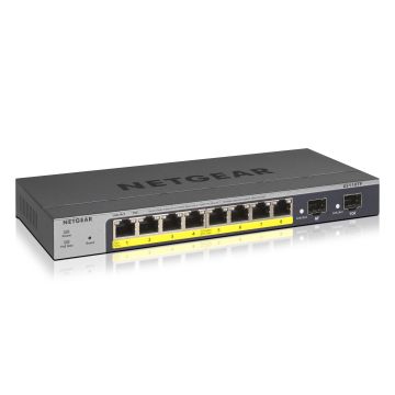 NETGEAR GS110TP Managed L2/L3/L4 Gigabit Ethernet (10/100/1000) Power over Ethernet (PoE) Grijs (GS110TP-300EUS) thumbnail