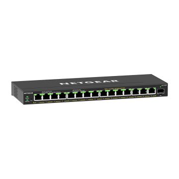 NETGEAR GS316EP Managed Gigabit Ethernet (10/100/1000) Power over Ethernet (PoE) Zwart (GS316EP-100PES) thumbnail