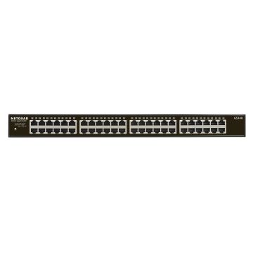 NETGEAR GS348 Unmanaged Gigabit Ethernet (10/100/1000) 1U Zwart (GS348-100EUS) thumbnail