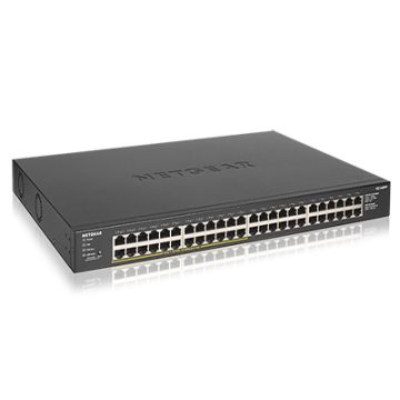 NETGEAR GS348PP Unmanaged Gigabit Ethernet (10/100/1000) Power over Ethernet (PoE) Zwart (GS348PP-100EUS) thumbnail