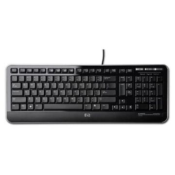 HP QY776AA toetsenbord Kantoor USB QWERTY Engels Zwart (QY776AA#ABB) thumbnail