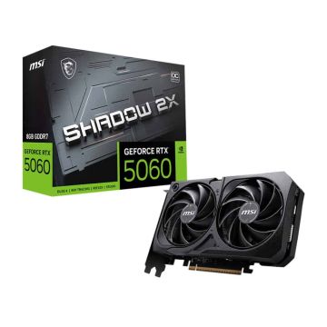 MSI GeForce RTX 5060 8G SHADOW 2X OC NVIDIA 8 GB GDDR7 (GEFORCE RTX 5060 8G SHADOW 2X OC BULK) thumbnail