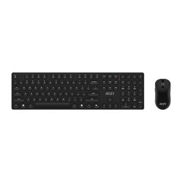 MSI FORGE K210 WIRELESS COMBO toetsenbord Inclusief muis Thuis/Werk USB Zwart (FORGE K210 W COMBO US) thumbnail