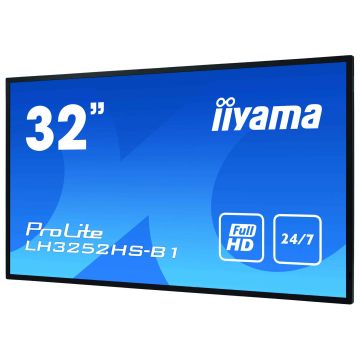 iiyama LH3252HS-B1 beeldkrant Digitale signage flatscreen 80 cm (31.5") IPS 400 cd/m² Full HD Zwart Type processor Android 8.0 (LH3252HS-B1) thumbnail