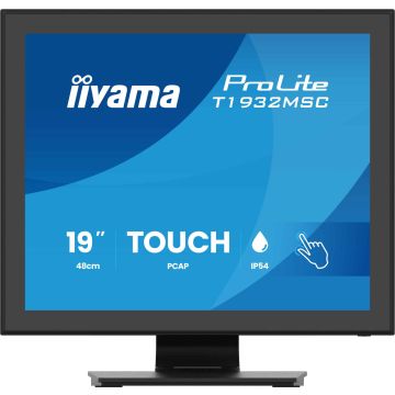 iiyama ProLite T1932MSC-B2S computer monitor 48,3 cm (19") 1280 x 1024 Pixels SXGA LED Touchscreen Zwart (T1932MSC-B2S) thumbnail