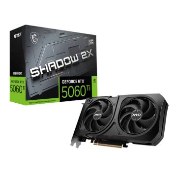 MSI GEFORCE RTX 5060 TI 8G SHADOW 2X OC PLUS videokaart NVIDIA 8 GB GDDR7 (912-V536-003) thumbnail