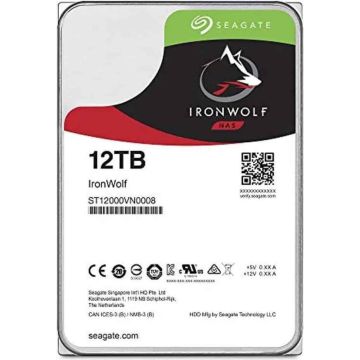 Seagate ST12000VNZ008 Seagate IronWolf 12TB NAS SATA-3 Retail (N) (ST12000VNZ008) thumbnail