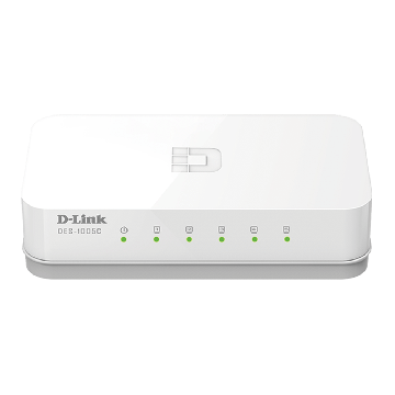D-Link 5-Port Fast Ethernet Unmanaged Desktop Switch (DES-1005C/V/E) thumbnail
