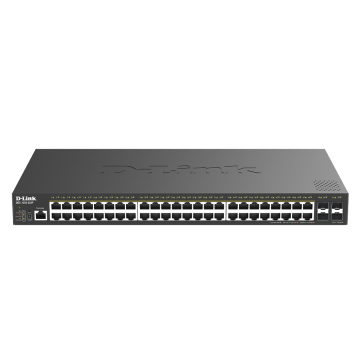 D-Link 48-port Gigabit Smart Managed Switch with 4x 10G SFP+ ports 370Watts (DGS-1250-52XP/E) thumbnail