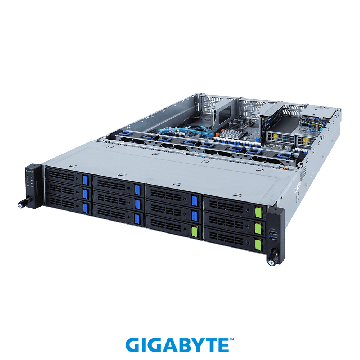 Gigabyte R282-Z93 2U GPU Server Dual AMD EPYC 7402 48-Core 32x DDR4 DIMM 12x SATA/SAS Hot-Swap Bay + 1x M.2 NVMe Slot 3x GPU Slo (R282-REF) thumbnail