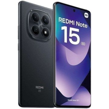 Xiaomi Redmi Note 15 5G Dual Sim 8GB RAM 512GB - Black (860671080172320) (860671080172320) thumbnail