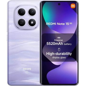 Xiaomi Redmi Note 15 5G Dual Sim 8GB RAM 512GB - Mist Purple (860671083539426) (860671083539426) thumbnail