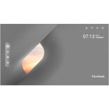 Viewsonic LDM136-151 beeldkrant Digitale signage flatscreen 3,45 m (136") LED Wifi 600 cd/m² Zwart Android 9 (LDM136-151) thumbnail