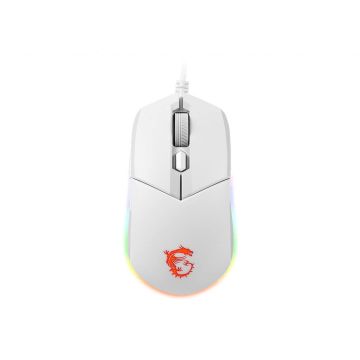 MSI CLUTCH GM11 WHITE muis Gamen Ambidextrous USB Type-A Optisch 5000 DPI (S12-0401950-CLA) thumbnail