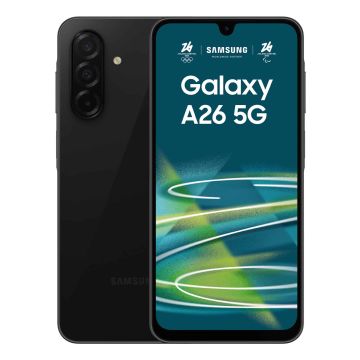 Samsung Galaxy A26 17 cm (6.7") Hybride Dual SIM Android 15 5G USB Type-C 6 GB 128 GB 5000 mAh Zwart (SM-A266BZKBEUB_EU) thumbnail