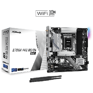 ASRock B760M Pro RS/D4 (90-MXBKL0-A0UAYZ) thumbnail