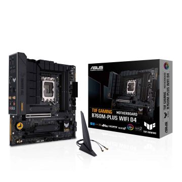 ASUS TUF GAMING B760M-PLUS WIFI D4 Intel B760 LGA 1700 micro ATX (90MB1DG0-M0EAY0) thumbnail