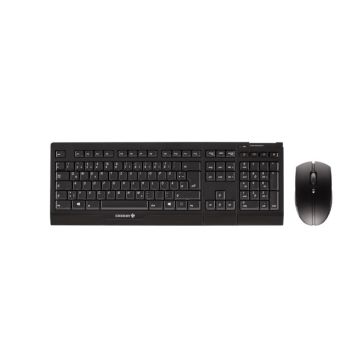 CHERRY B.UNLIMITED AES toetsenbord Inclusief muis Universeel RF Draadloos QWERTY Amerikaans Engels Zwart (JD-0400EU-2) thumbnail