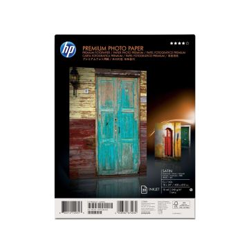 HP Premium Satin 20 sht/A2+/458 x 610 mm (18 x 24 in) Wit Satijn (P1031365-053) thumbnail