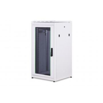 Digitus 18U wall mounting cabinet 19 rack 600x600, glass door, double sectioned, mounted, 60kg, grey (RAL 7035) (DN-WD19 18U/600) thumbnail