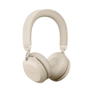 Jabra Evolve2 75 Headset Draadloos Hoofdband Kantoor/callcenter USB Type-C Bluetooth Oplaadhouder Beige (27599-999-898) thumbnail