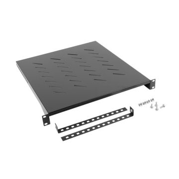 LANBERG 19 Fachboden 1U 483x220mm, max. 25kg, schwarz (AK-1014-B) thumbnail
