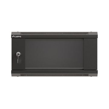 LANBERG 19  4U 540x350 Wandgehäuse Glastür (FlatPack) sw (WF03-5304-10B) thumbnail