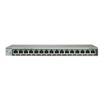 NETGEAR ProSAFE Unmanaged Switch - GS116GE - Desktop - 16 Gigabit Ethernet poorten 10/100/1000 Mbps (GS116GE) thumbnail
