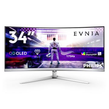 Philips 34M2C7600MV/00 computer monitor 86,4 cm (34") 3440 x 1440 Pixels Wide Quad HD LCD Wit (34M2C7600MV/00) thumbnail