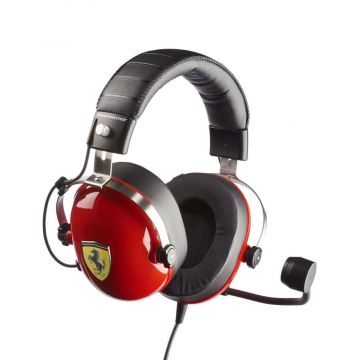 Thrustmaster New! T.Racing Scuderia Ferrari Edition Headset Bedraad Hoofdband Gamen Zwart, Rood (4060105) thumbnail