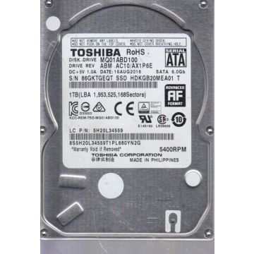 Toshiba MQ01ABD HDKGB20MEA01 1TB 5.4K RPM SATA 6Gb/s 512e 8MB 2.5in Internal HDD (HDKGB20MEA01) thumbnail