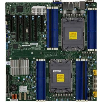 Super Micro SUPERMICRO X12DPI-N6 - Motherboard - Erweitertes ATX - LGA4189-Sockel - 2 Unterstützte CPUs - C621A Chipsatz - USB 3 (MBD-X12DPI-N6-B) thumbnail