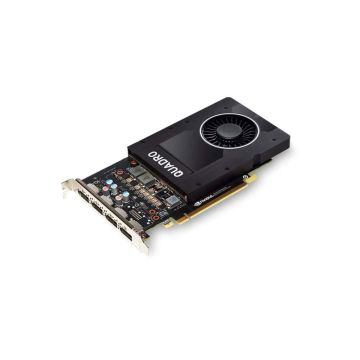 HP NVIDIA Quadro P2200 5GB PCI-E x16 Quad Head FH 1280 CudaCores/4xDP 1.4/GDDR5X/Single Slot/75Watt (L65626-001-R4) thumbnail