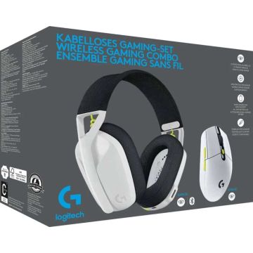 Logitech WIRELESS GAMING COMBO - BLACK+WHITE+LIME (981-001230) thumbnail