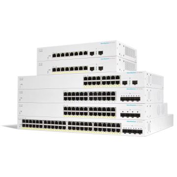 Cisco Business 220 Series Smart Switches Managed L2 Gigabit Ethernet (10/100/1000) Power over Ethernet (PoE) White (CBS220-48P-4G-UK) thumbnail