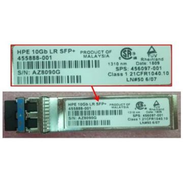 HP BladeSystem c-Class 10GB SFP+ Long Range Transceiver (455888-001-RFB) thumbnail