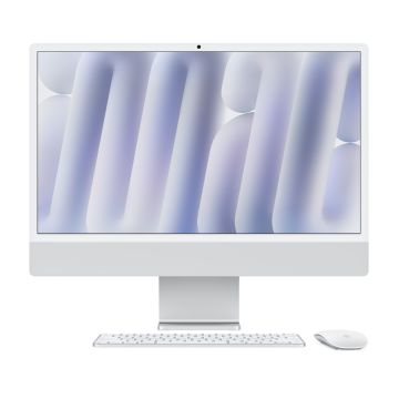 APPLE iMac Z1EJ 59,62cm 23,5Zoll Standardglas M4 10C CPU/10C GPU/16C N.E. 32GB 1TB SSD Gbit Eth MM MaKey TID DE Silber (Z1EJ-MWU (Z1EJ-MWUV3D/A-07EZ3W) thumbnail