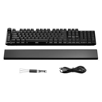 Be Quiet Tastatur Light Mount TKL Silent Linear kabelgebunden RGB-LED schwarz (BT005DE) thumbnail