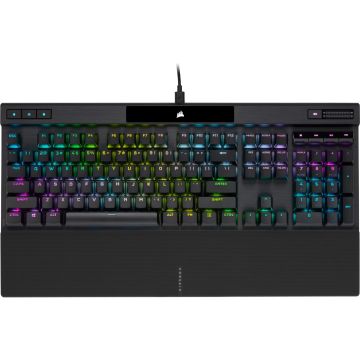Corsair K70 RGB PRO MX SPEED USB / aluminum chassis / textured WASD / wrist rest / Cherry MX Mechanical Switches / RGB LED Backl (CH-9109414-DE) thumbnail