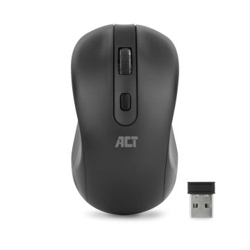 ACT Draadloze muis 1600 DPI, stille klik, milieuvriendelijk, gemaakt van gerecyclede materialen (AC5105) thumbnail