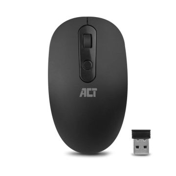 ACT Draadloze Muis 1200 DPI, milieuvriendelijk, gemaakt van gerecyclede materialen (AC5110) thumbnail